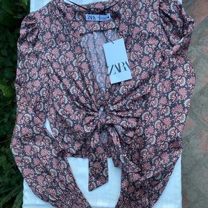 Zara floral top